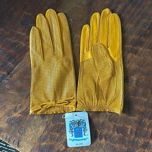 Portolano Leather Perforated Gloves